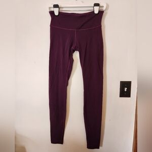 Lululemon Purple Mid Rise Leggings Size 6